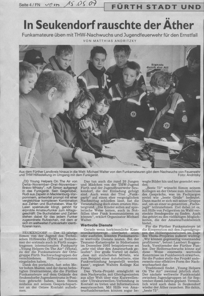 FN, In Seukendorf rauschte der �ther