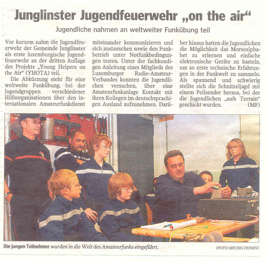 Zeitungsartikel YHOTA LX